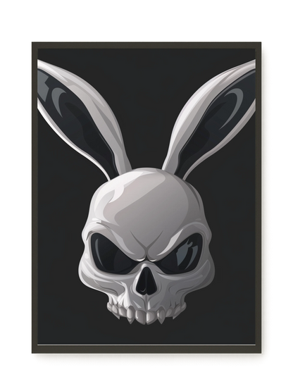 Dark Rabbit Canvas Print