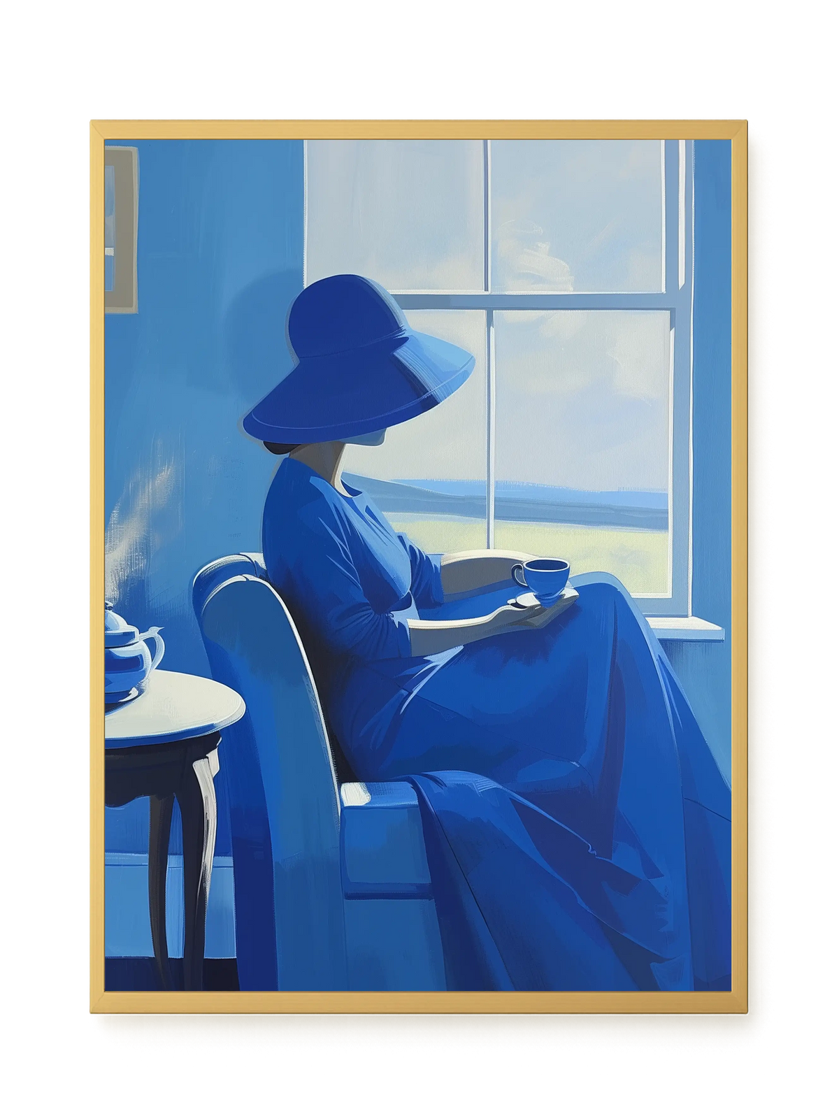 Blue Stillness Canvas Print