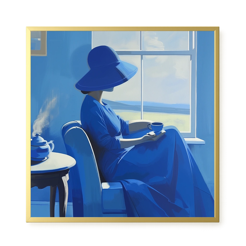 Blue Stillness Canvas Print