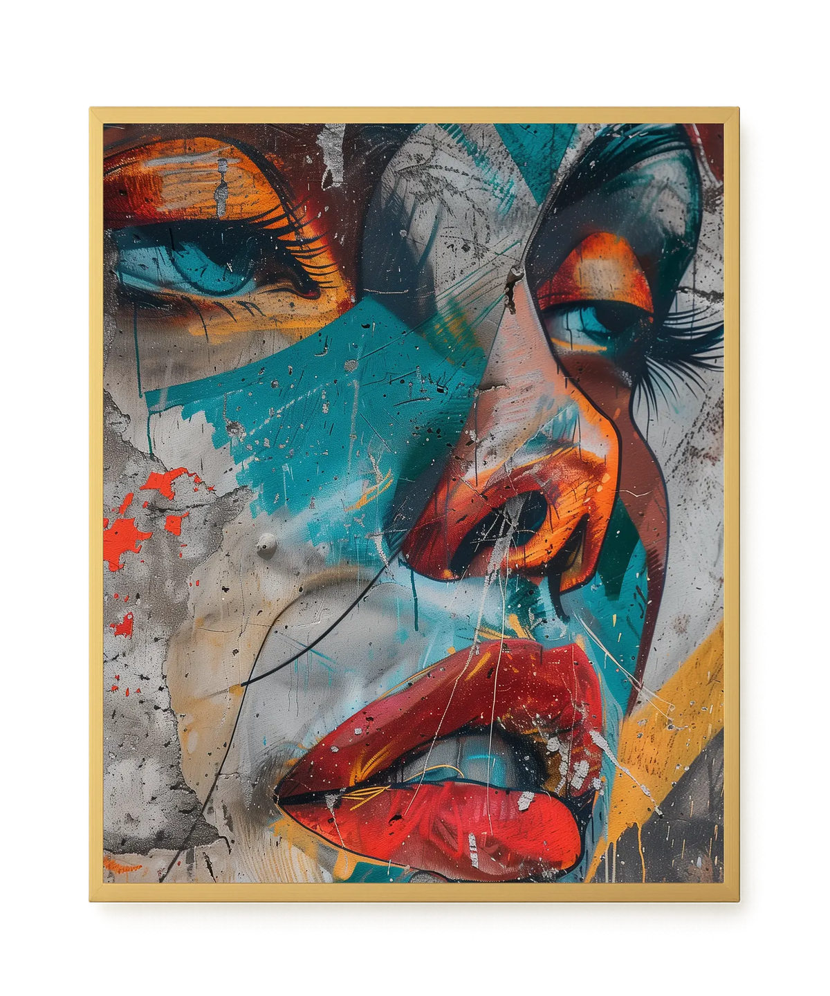 Strong Features Canvas Print