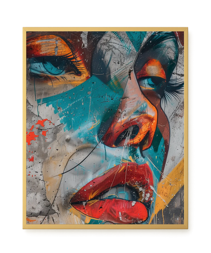 Strong Features Canvas Print