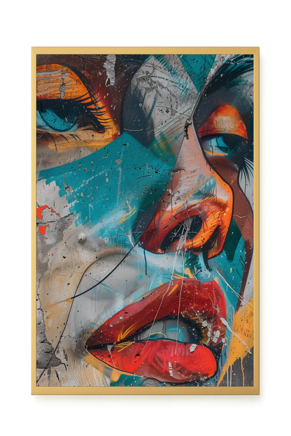 Strong Features Canvas Print