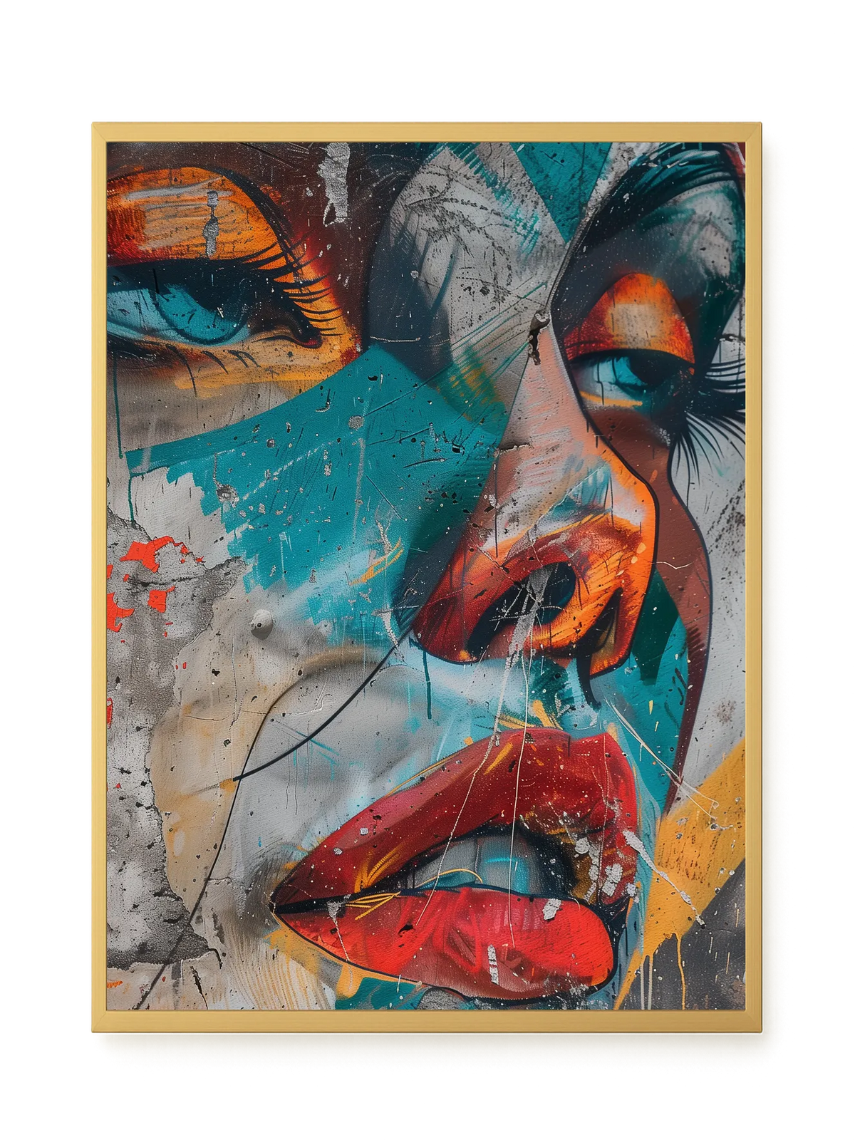 Strong Features Canvas Print