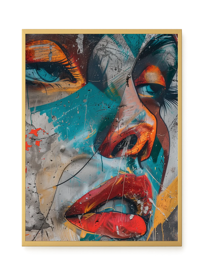 Strong Features Canvas Print
