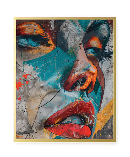 Strong Features Canvas Print