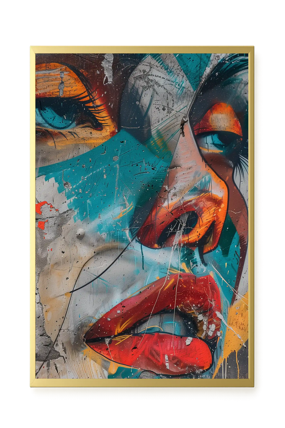 Strong Features Canvas Print