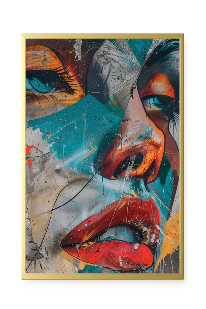 Strong Features Canvas Print