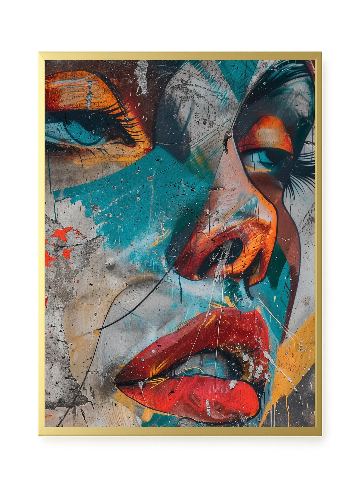 Strong Features Canvas Print