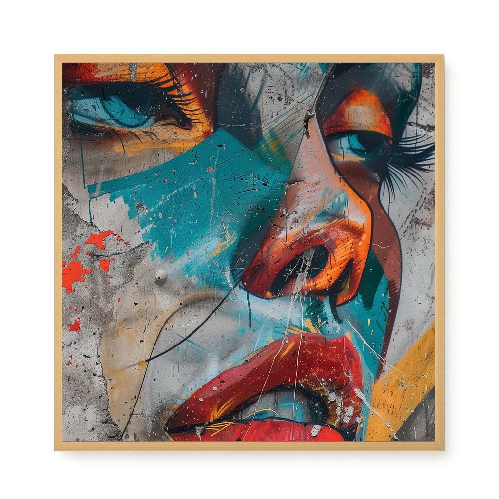 Strong Features Canvas Print