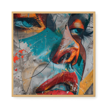 Strong Features Canvas Print