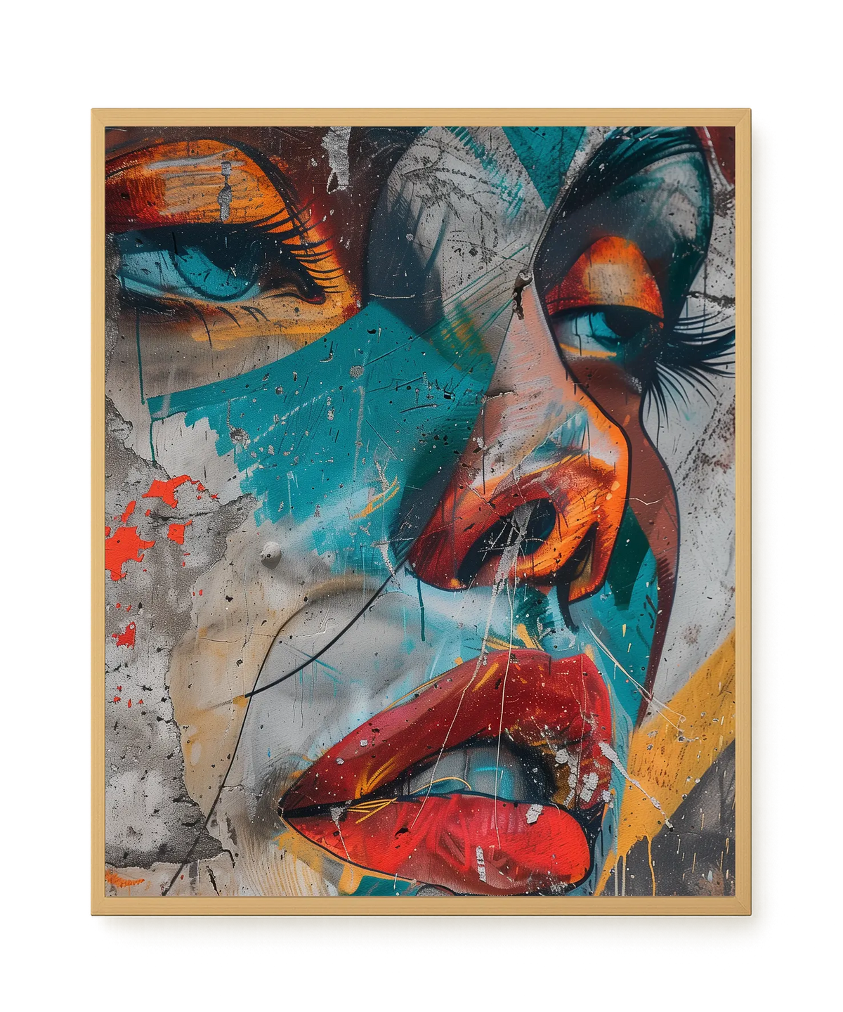 Strong Features Canvas Print