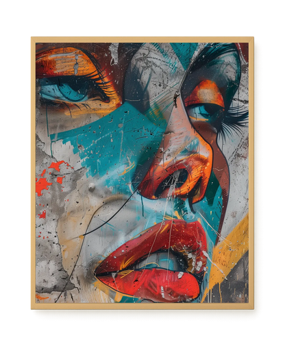 Strong Features Canvas Print