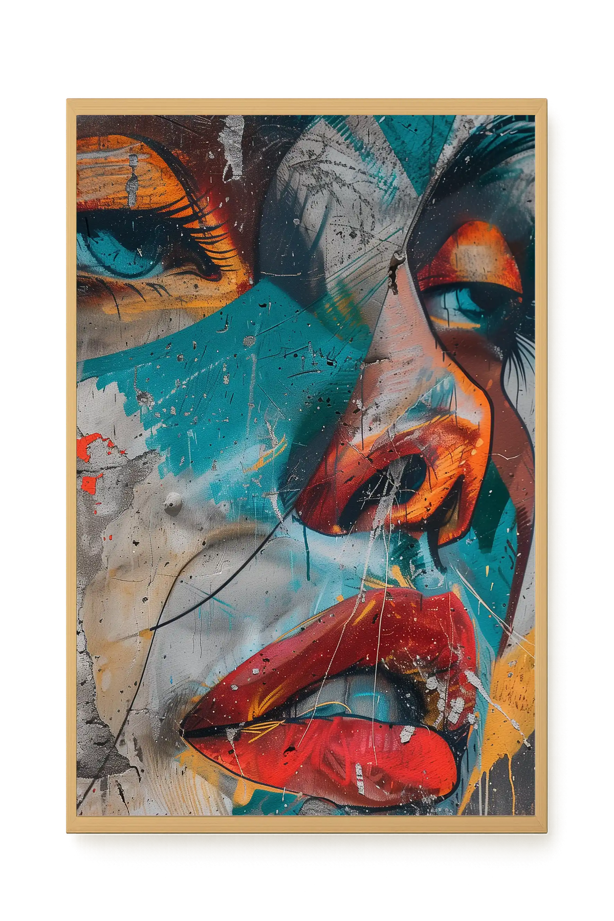 Strong Features Canvas Print