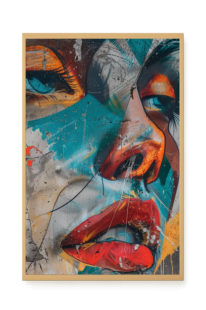 Strong Features Canvas Print