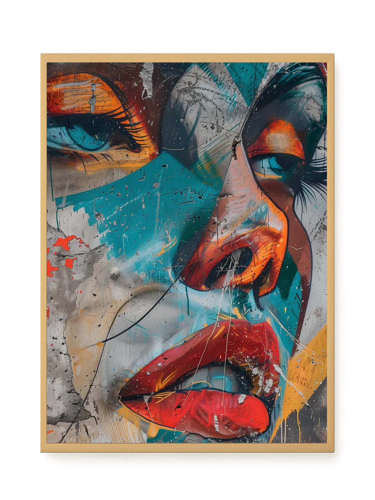 Strong Features Canvas Print