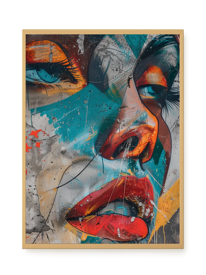Strong Features Canvas Print