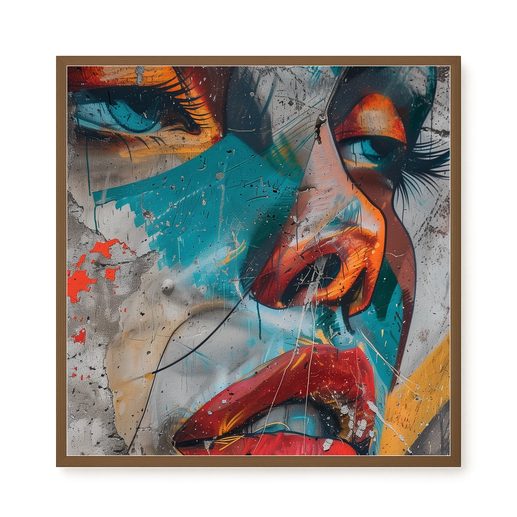 Strong Features Canvas Print