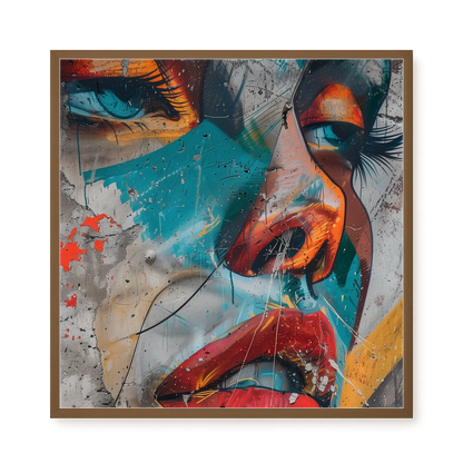 Strong Features Canvas Print