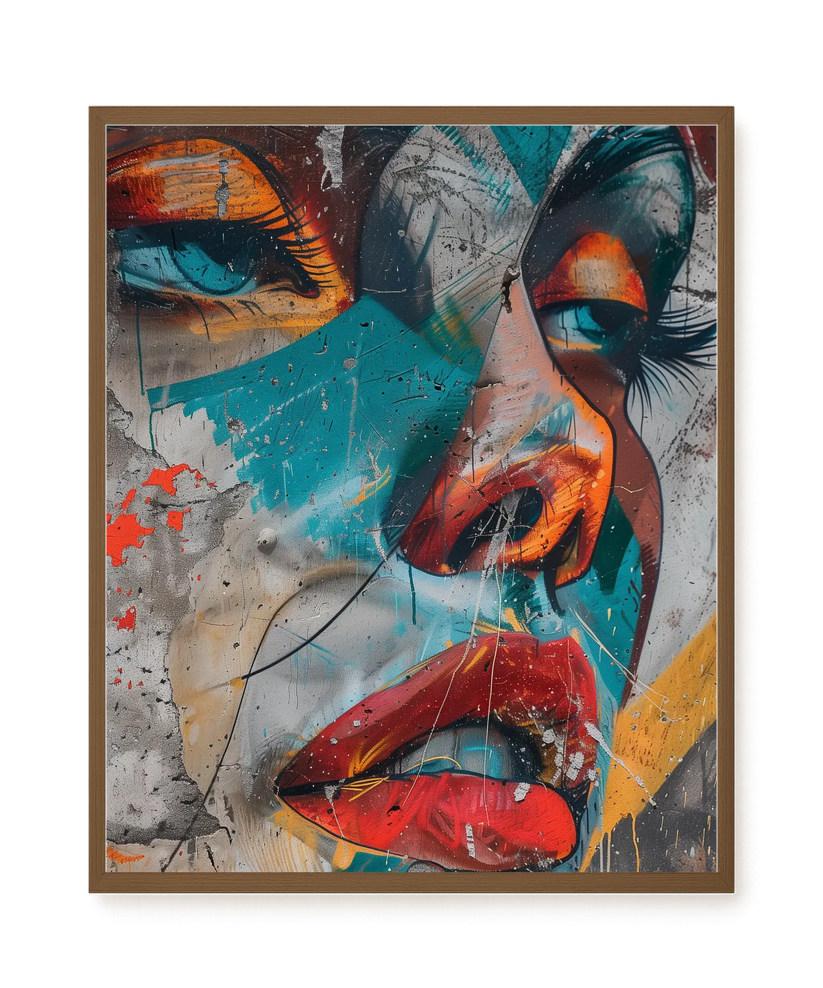 Strong Features Canvas Print