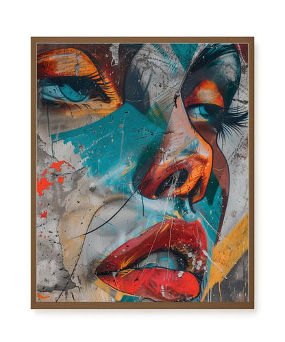 Strong Features Canvas Print