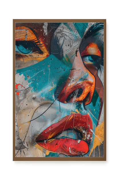 Strong Features Canvas Print