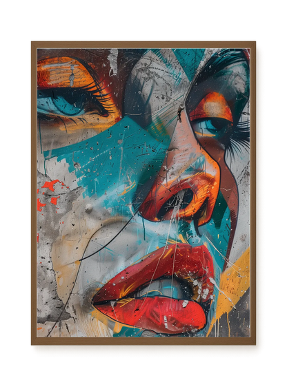 Strong Features Canvas Print