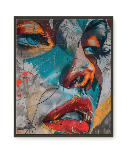 Strong Features Canvas Print