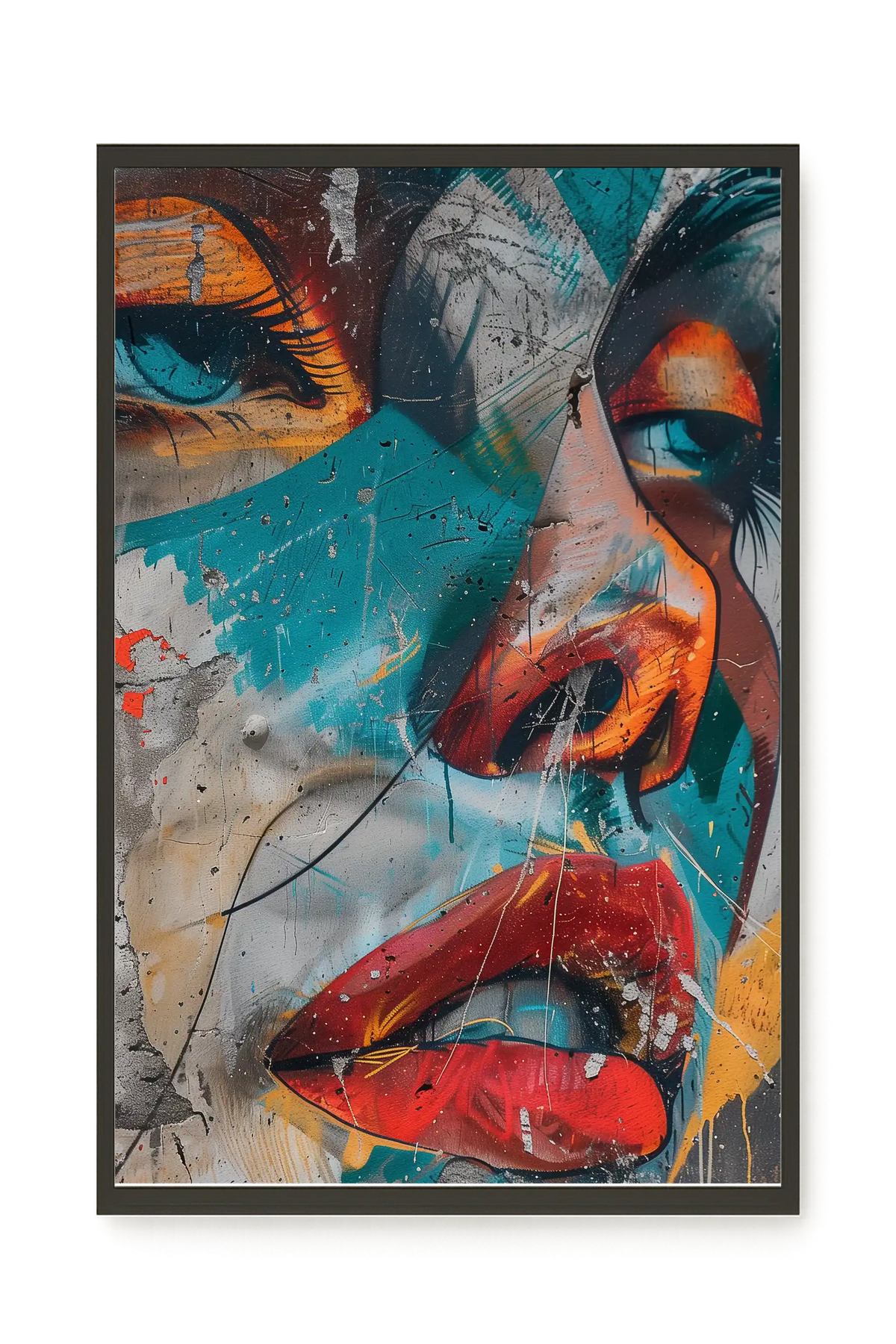 Strong Features Canvas Print