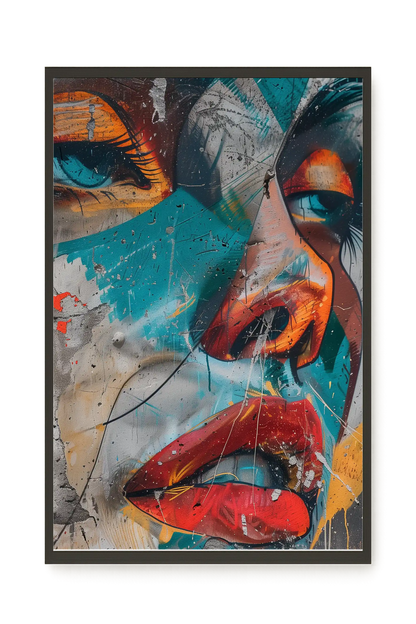 Strong Features Canvas Print