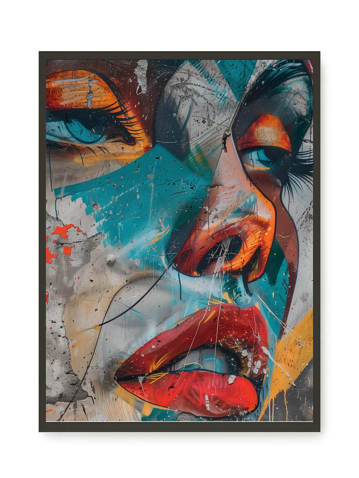 Strong Features Canvas Print