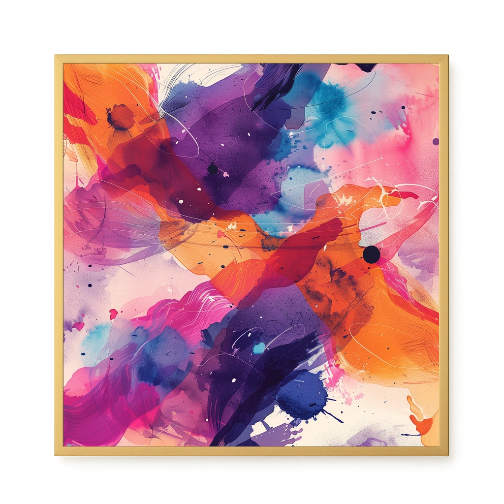 Pink Strokes Canvas Print