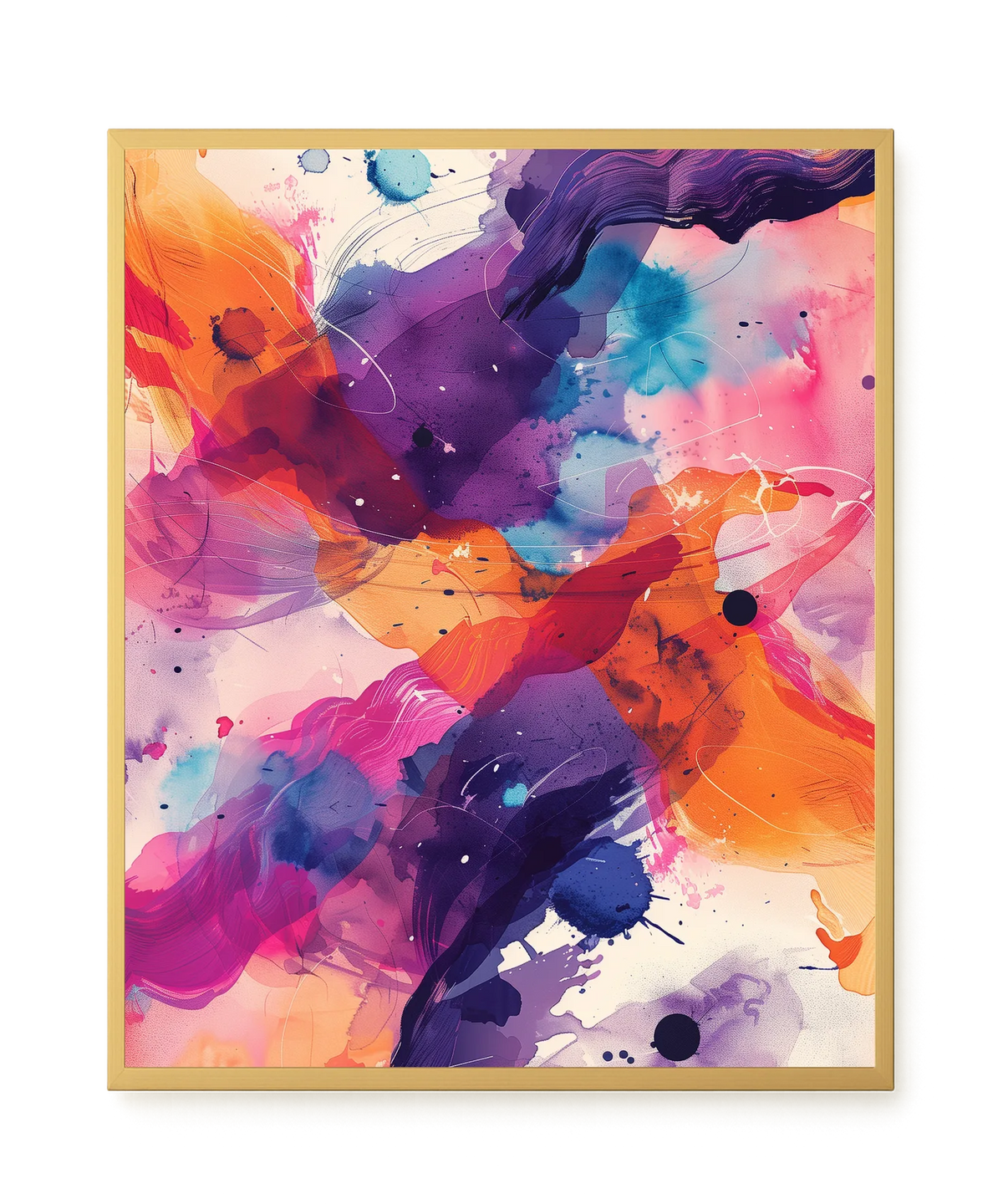 Pink Strokes Canvas Print
