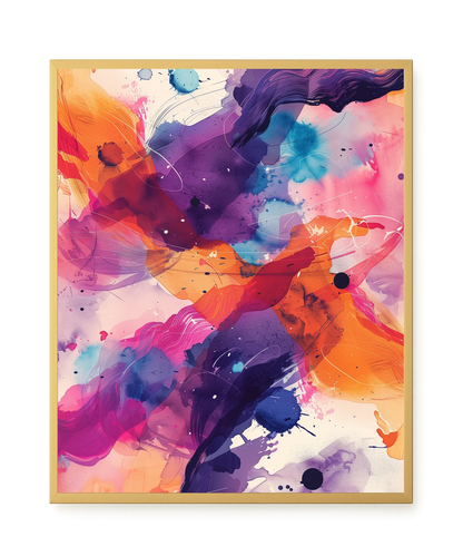 Pink Strokes Canvas Print