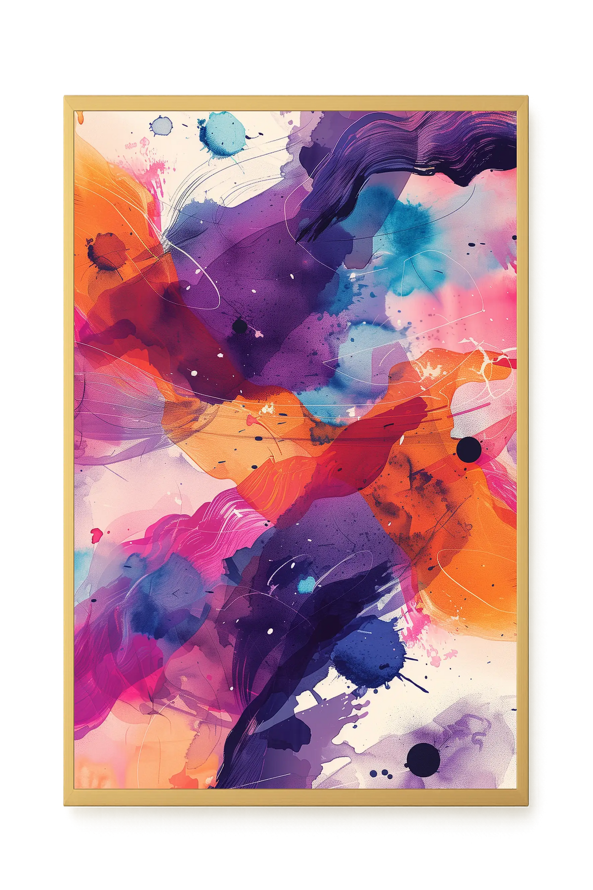 Pink Strokes Canvas Print