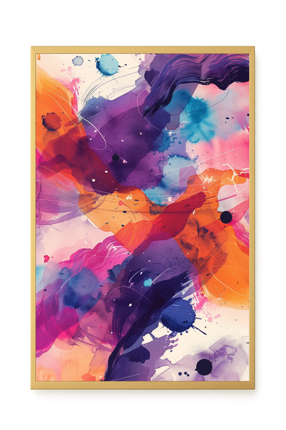 Pink Strokes Canvas Print
