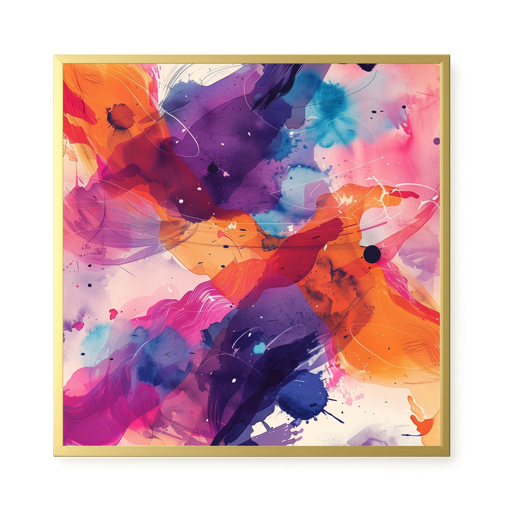 Pink Strokes Canvas Print