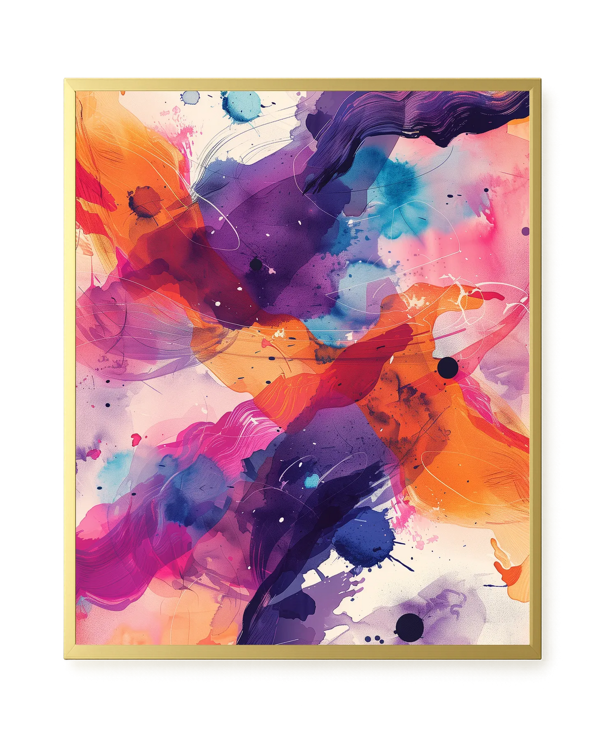 Pink Strokes Canvas Print