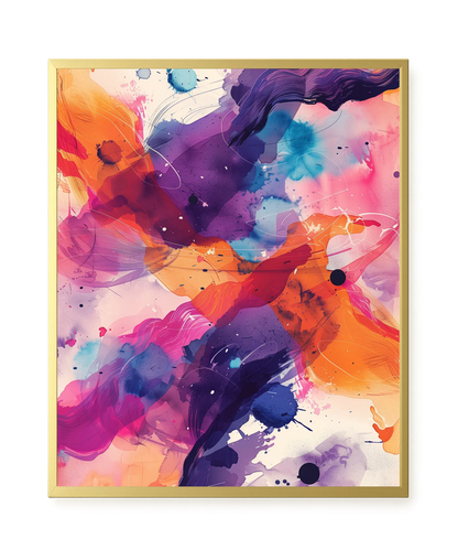 Pink Strokes Canvas Print