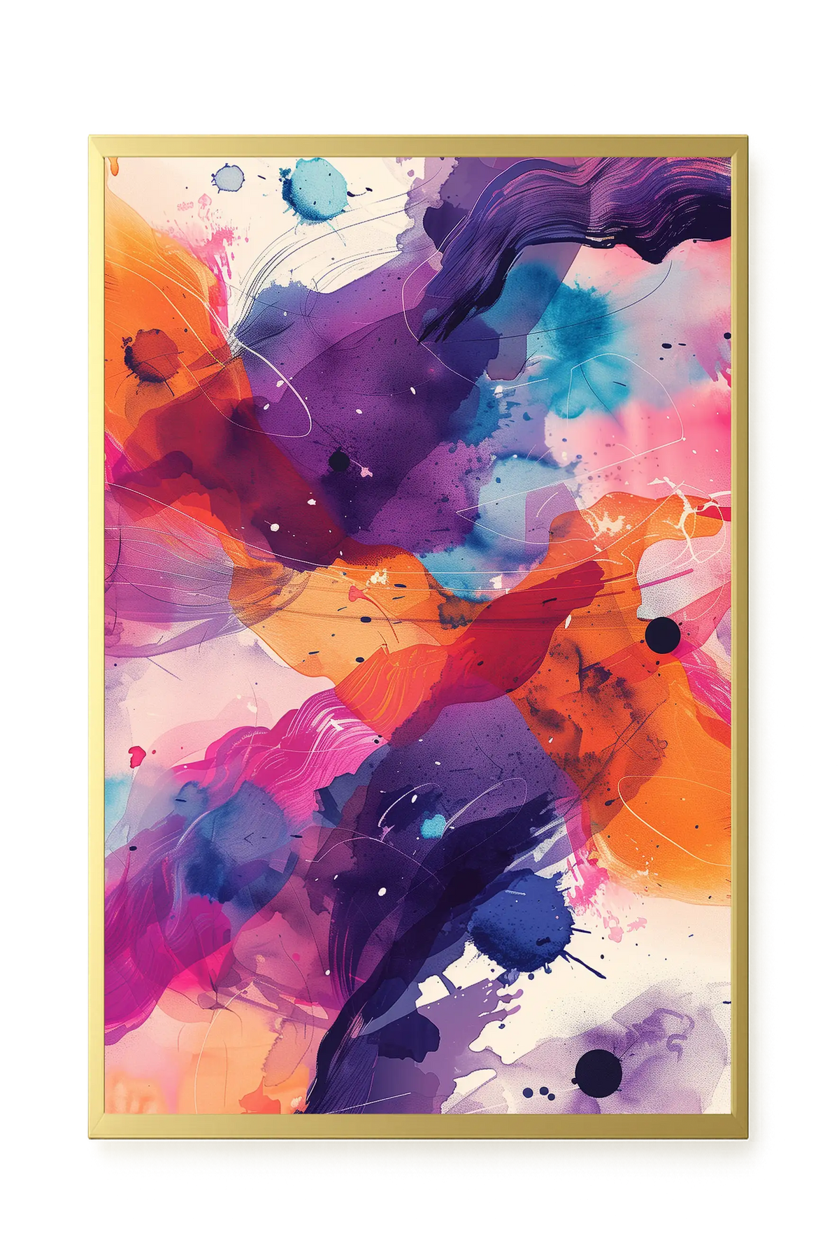 Pink Strokes Canvas Print