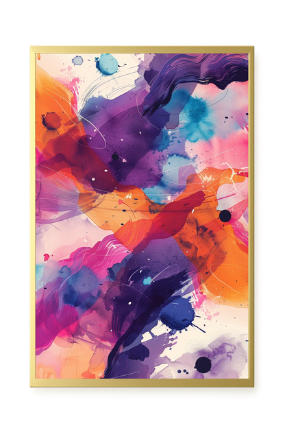 Pink Strokes Canvas Print