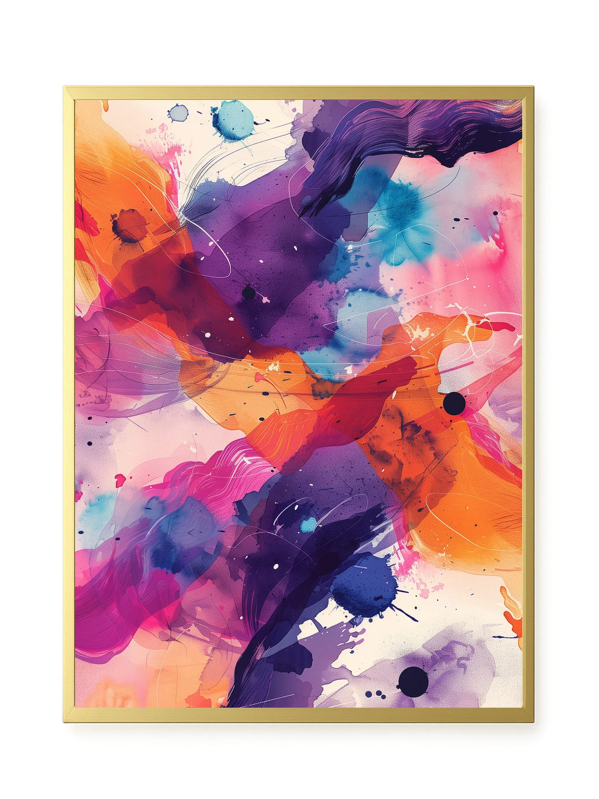 Pink Strokes Canvas Print
