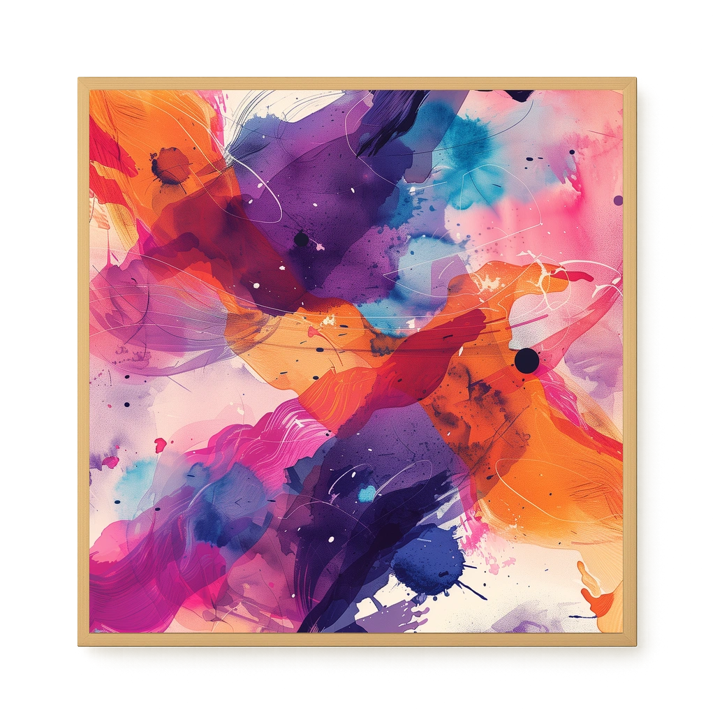 Pink Strokes Canvas Print