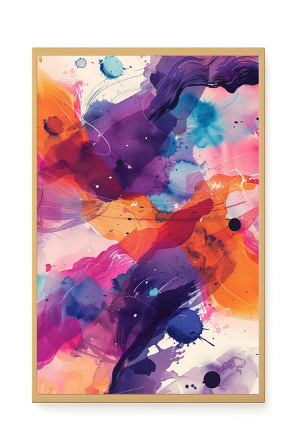 Pink Strokes Canvas Print