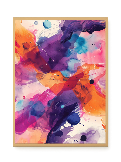 Pink Strokes Canvas Print