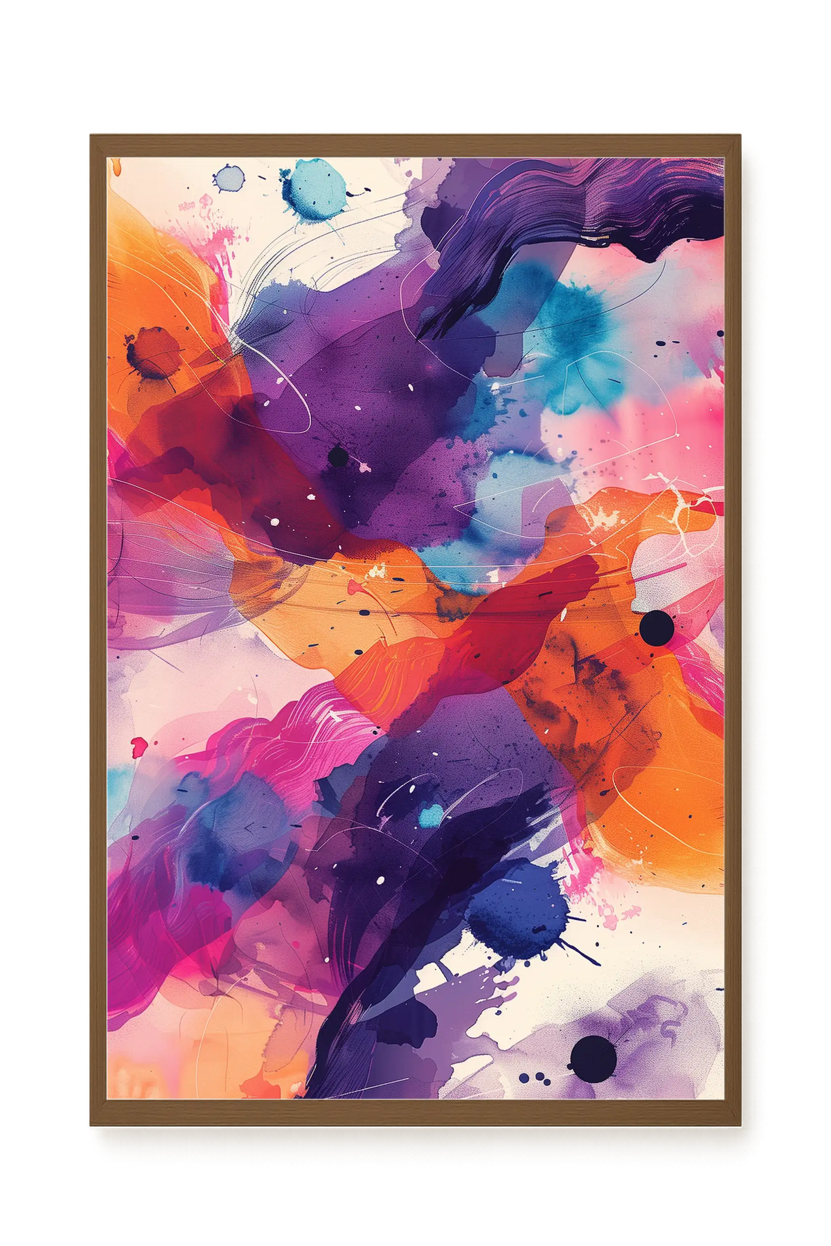 Pink Strokes Canvas Print
