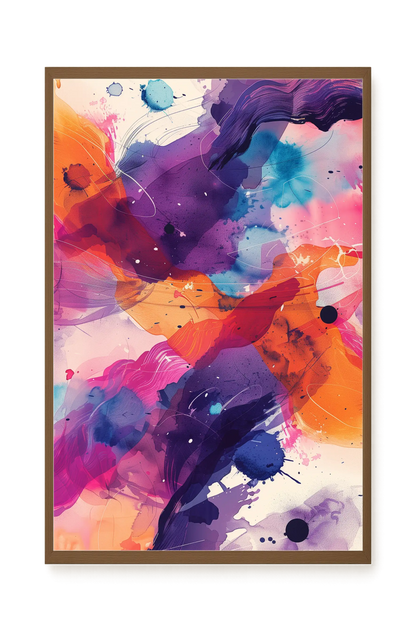 Pink Strokes Canvas Print