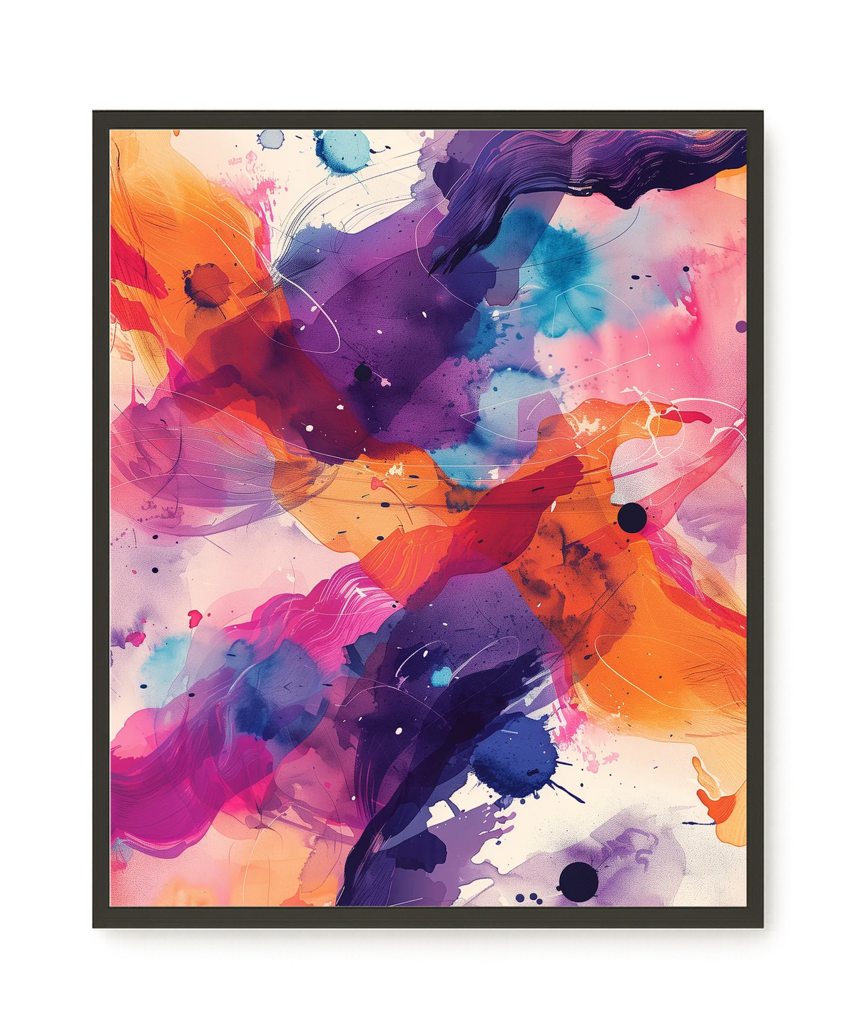 Pink Strokes Canvas Print