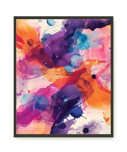 Pink Strokes Canvas Print