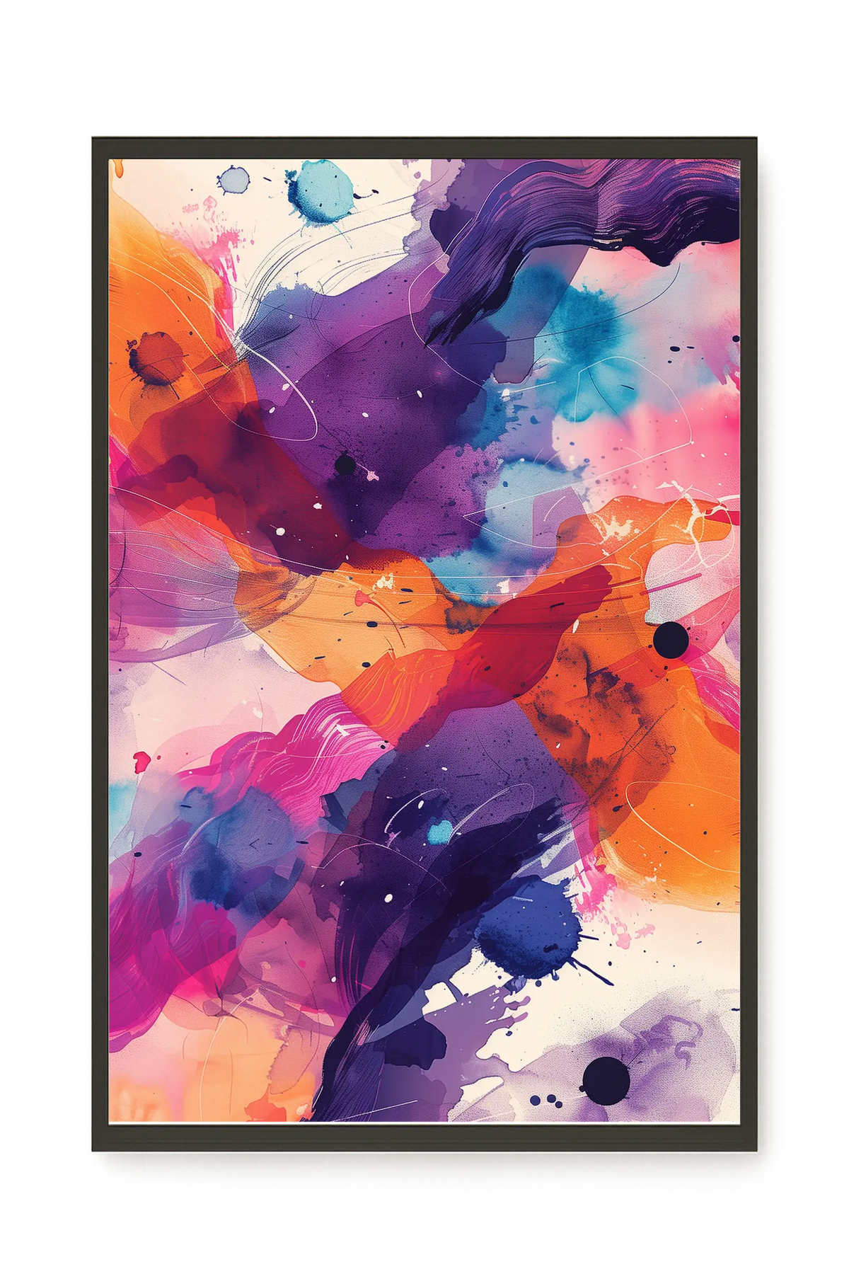 Pink Strokes Canvas Print