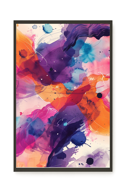 Pink Strokes Canvas Print